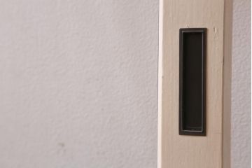 アンティーク建具　和製アンティーク　ステンドグラスがレトロなガラス戸2枚セット(窓、建具)(R-038886)