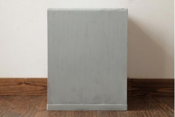 ペイント家具　和製ビンテージ　昭和中期　シャビーなペイントが魅力の小引き出し(小物収納、卓上収納、ドロワー)(R-038891)