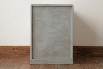 ペイント家具　和製ビンテージ　昭和中期　シャビーなペイントが魅力の小引き出し(小物収納、卓上収納、ドロワー)(R-038891)