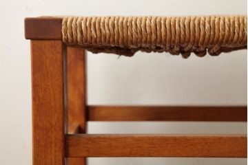 ビンテージ家具　松本民芸家具　初期モデル　ラッシスツール2脚セット(チェア、椅子)(R-038894)