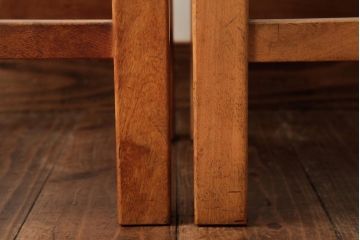 ビンテージ家具　松本民芸家具　初期モデル　ラッシスツール2脚セット(チェア、椅子)(R-038894)