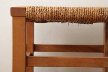 ビンテージ家具　松本民芸家具　初期モデル　ラッシスツール2脚セット(チェア、椅子)(R-038897)