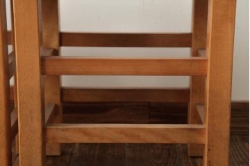 ビンテージ家具　松本民芸家具　初期モデル　ラッシスツール2脚セット(チェア、椅子)(R-038900)