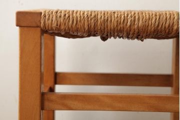 ビンテージ家具　松本民芸家具　初期モデル　ラッシスツール2脚セット(チェア、椅子)(R-038901)