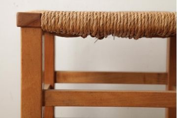 ビンテージ家具　松本民芸家具　初期モデル　ラッシスツール2脚セット(チェア、椅子)(R-038903)