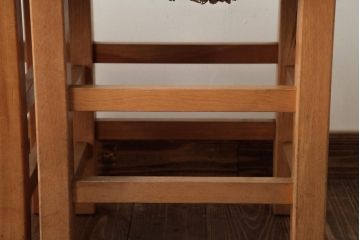 ビンテージ家具　松本民芸家具　初期モデル　ラッシスツール2脚セット(チェア、椅子)(R-038903)