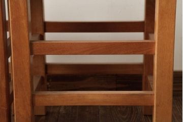 ビンテージ家具　松本民芸家具　初期モデル　ラッシスツール2脚セット(チェア、椅子)(R-038904)