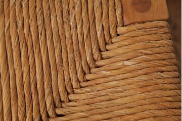 ビンテージ家具　松本民芸家具　初期モデル　ラッシスツール2脚セット(チェア、椅子)(R-038906)