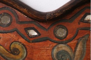 ヴィンテージ家具　エキゾチックなムード漂うベンチ(長椅子、ディスプレイ、ビンテージ)(R-038907)