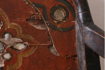 ヴィンテージ家具　エキゾチックなムード漂うベンチ(長椅子、ディスプレイ、ビンテージ)(R-038907)