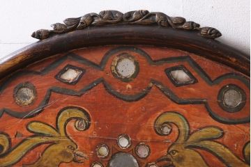 ヴィンテージ家具　エキゾチックなムード漂うベンチ(長椅子、ディスプレイ、ビンテージ)(R-038907)