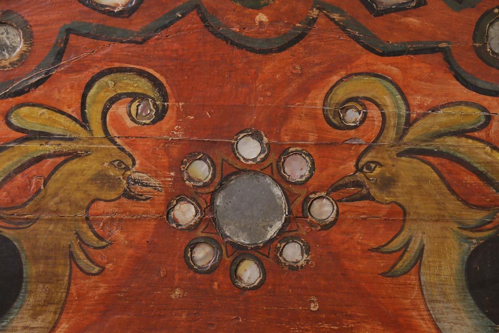 ヴィンテージ家具　エキゾチックなムード漂うベンチ(長椅子、ディスプレイ、ビンテージ)(R-038907)