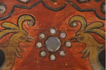 ヴィンテージ家具　エキゾチックなムード漂うベンチ(長椅子、ディスプレイ、ビンテージ)(R-038907)