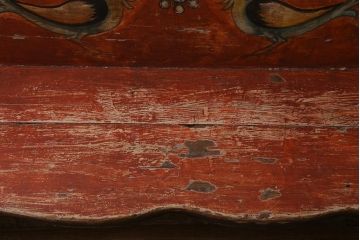 ヴィンテージ家具　エキゾチックなムード漂うベンチ(長椅子、ディスプレイ、ビンテージ)(R-038907)