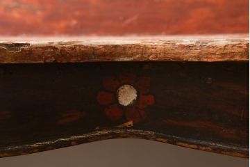 ヴィンテージ家具　エキゾチックなムード漂うベンチ(長椅子、ディスプレイ、ビンテージ)(R-038907)