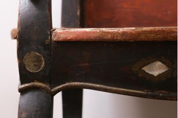 ヴィンテージ家具　エキゾチックなムード漂うベンチ(長椅子、ディスプレイ、ビンテージ)(R-038907)