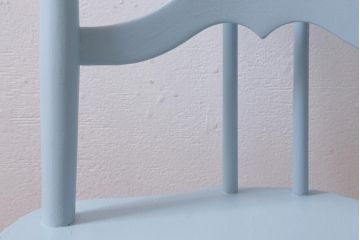 ヴィンテージ家具　イギリスビンテージ　ERCOL(アーコール)　アンティークペイント　希少!洗練された佇まいのラダーバックチェア(ダイニングチェア、椅子)(R-038908)