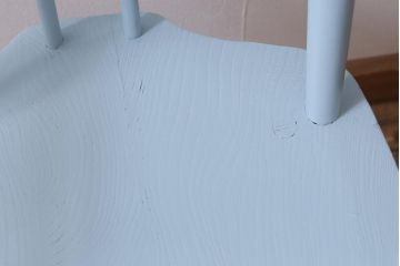 ヴィンテージ家具　イギリスビンテージ　ERCOL(アーコール)　アンティークペイント　希少!洗練された佇まいのラダーバックアームチェア(ダイニングチェア、椅子)(R-038909)
