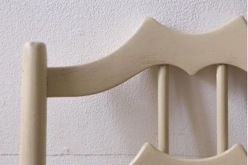 ヴィンテージ家具　イギリスビンテージ　ERCOL(アーコール)　アンティークペイント　希少!洗練された佇まいのラダーバックチェア(ダイニングチェア、椅子)(R-038910)