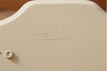 ヴィンテージ家具　イギリスビンテージ　ERCOL(アーコール)　アンティークペイント　希少!洗練された佇まいのラダーバックチェア(ダイニングチェア、椅子)(R-038910)