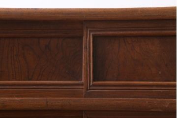 アンティーク家具　和製アンティーク　大正昭和初期　前面ケヤキ材　上品な佇まいが魅力の戸棚(収納棚、キャビネット)(R-038913)