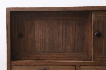 アンティーク家具　和製アンティーク　総桐材　古い木肌が味わい深い重ね箪笥(引き出し、収納棚、桐箪笥、桐たんす)(R-038914)