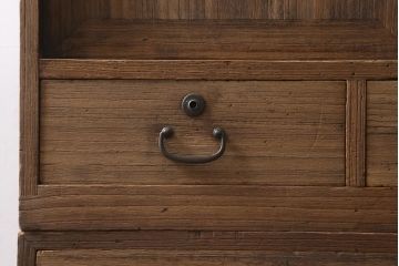 アンティーク家具　和製アンティーク　総桐材　古い木肌が味わい深い重ね箪笥(引き出し、収納棚、桐箪笥、桐たんす)(R-038914)