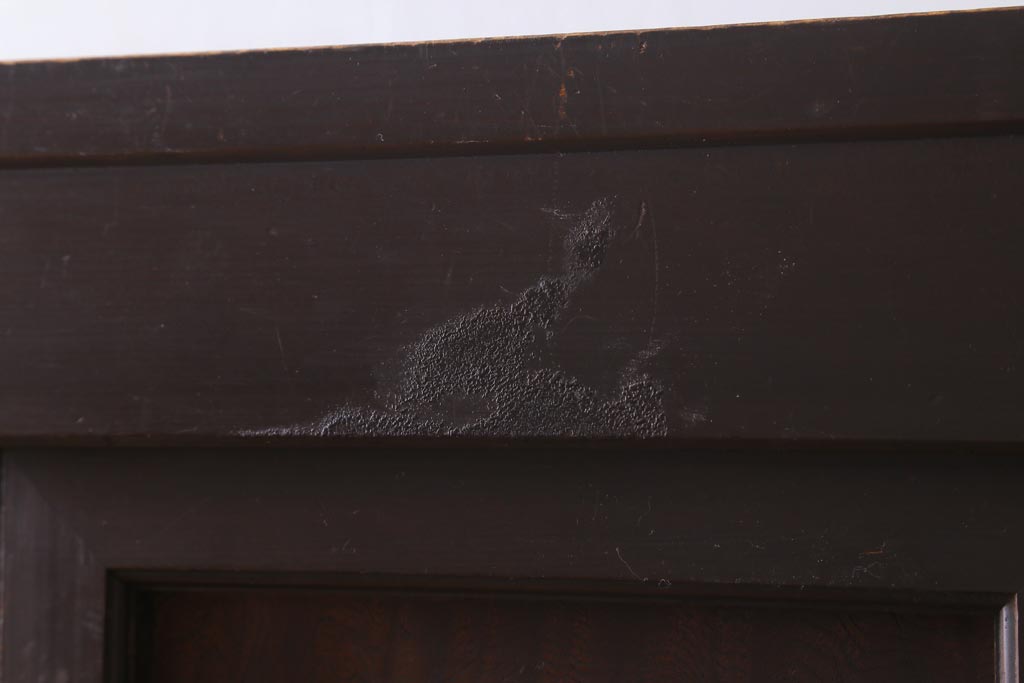 アンティーク家具　和製アンティーク　明治期　四尺　趣あふれる重ね水屋箪笥(食器棚、収納棚)(R-038915)