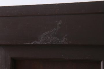 アンティーク家具　和製アンティーク　明治期　四尺　趣あふれる重ね水屋箪笥(食器棚、収納棚)(R-038915)