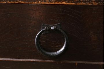 アンティーク家具　和製アンティーク　明治期　四尺　趣あふれる重ね水屋箪笥(食器棚、収納棚)(R-038915)