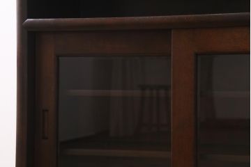 中古　松本民芸家具　モダンな雰囲気が魅力の90型茶タンス(サイドボード、戸棚)(定価約35万6千円)(R-038917)