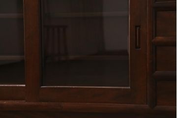 中古　松本民芸家具　モダンな雰囲気が魅力の90型茶タンス(サイドボード、戸棚)(定価約35万6千円)(R-038917)