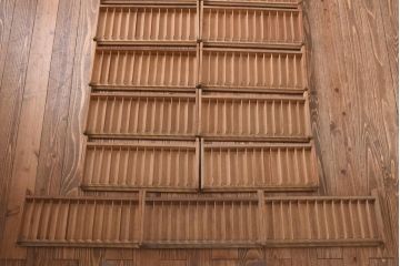 アンティーク家具　昭和中期　カネボウ　レトロな雰囲気漂う刺しゅう糸ケース(引き出し、収納棚)(R-038922)