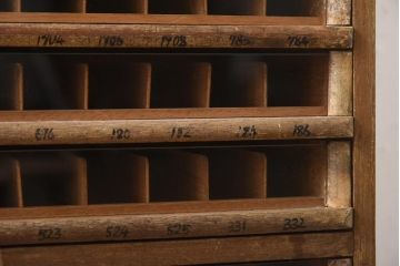 アンティーク家具　昭和中期　カネボウ　レトロな雰囲気漂う刺しゅう糸ケース(引き出し、収納棚)(R-038922)