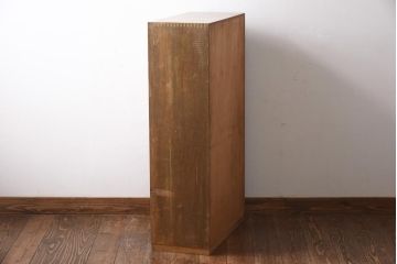 アンティーク家具　昭和中期　カネボウ　レトロな雰囲気漂う刺しゅう糸ケース(引き出し、収納棚)(R-038922)