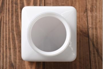 アンティーク照明　和製アンティーク　四角いフォルムが可愛らしい小振りなペンダントライト(吊り下げ照明、天井照明)(R-038984)