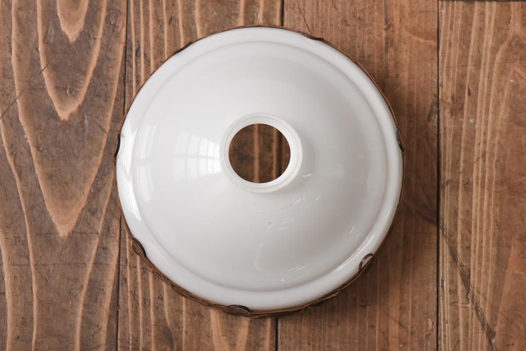 アンティーク照明　昭和レトロ　竹細工が情緒あるペンダントライト(シェード、天井照明、吊り下げ照明)(R-038986)