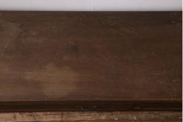アンティーク家具　大正昭和初期　天板一枚板　ナチュラルな雰囲気が魅力の引き出し付き裁ち板(置き床、飾り台、テレビ台)(R-038989)