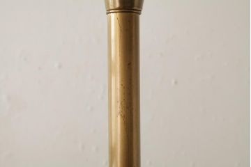 ヴィンテージ照明　アメリカビンテージ　フロストガラスのシェードが上品なフロアスタンド(フロアライト)(R-038995)