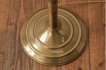 ヴィンテージ照明　アメリカビンテージ　フロストガラスのシェードが上品なフロアスタンド(フロアライト)(R-038995)