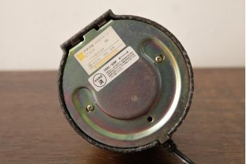 レトロ照明　松下電工(ナショナル)　花柄シェードが可愛らしいイエローのテーブルランプ(卓上ランプ、スタンドライト)(R-039008)