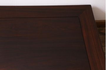 ヴィンテージ家具　唐木指物　紫檀(シタン)材　漆塗り　落ち着いた和の空間を演出する座卓(ローテーブル、ビンテージ)(R-039011)