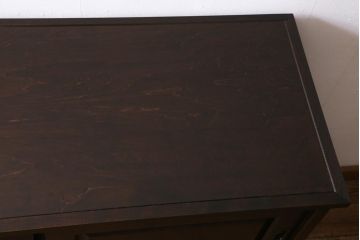 中古　リメイク　北海道民芸家具　洗練された佇まいのサイドボード(収納棚、戸棚)(R-039015)