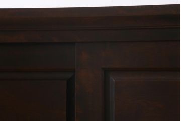 中古　リメイク　北海道民芸家具　洗練された佇まいのサイドボード(収納棚、戸棚)(R-039015)