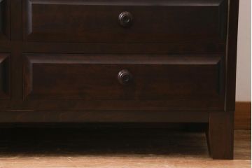 中古　リメイク　北海道民芸家具　洗練された佇まいのサイドボード(収納棚、戸棚)(R-039015)