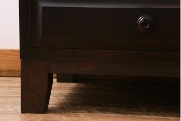 中古　リメイク　北海道民芸家具　洗練された佇まいのサイドボード(収納棚、戸棚)(R-039015)