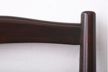 中古　松本民芸家具　シンプルなデザインが魅力的なラダーバックチェア(ダイニングチェア、椅子)(R-039019)