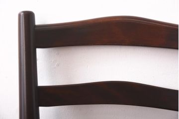 中古　松本民芸家具　シンプルなデザインが魅力的なラダーバックチェア(ダイニングチェア、椅子)(R-039020)