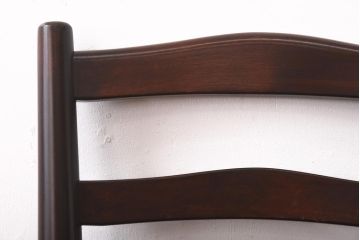 中古　松本民芸家具　シンプルなデザインが魅力的なラダーバックチェア(ダイニングチェア、椅子)(R-039021)