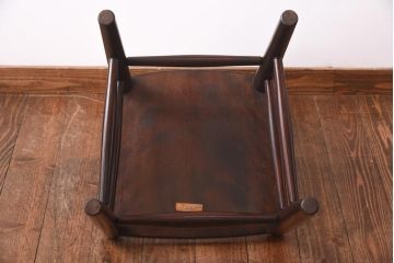 中古　松本民芸家具　シンプルなデザインが魅力的なラダーバックチェア(ダイニングチェア、椅子)(R-039022)